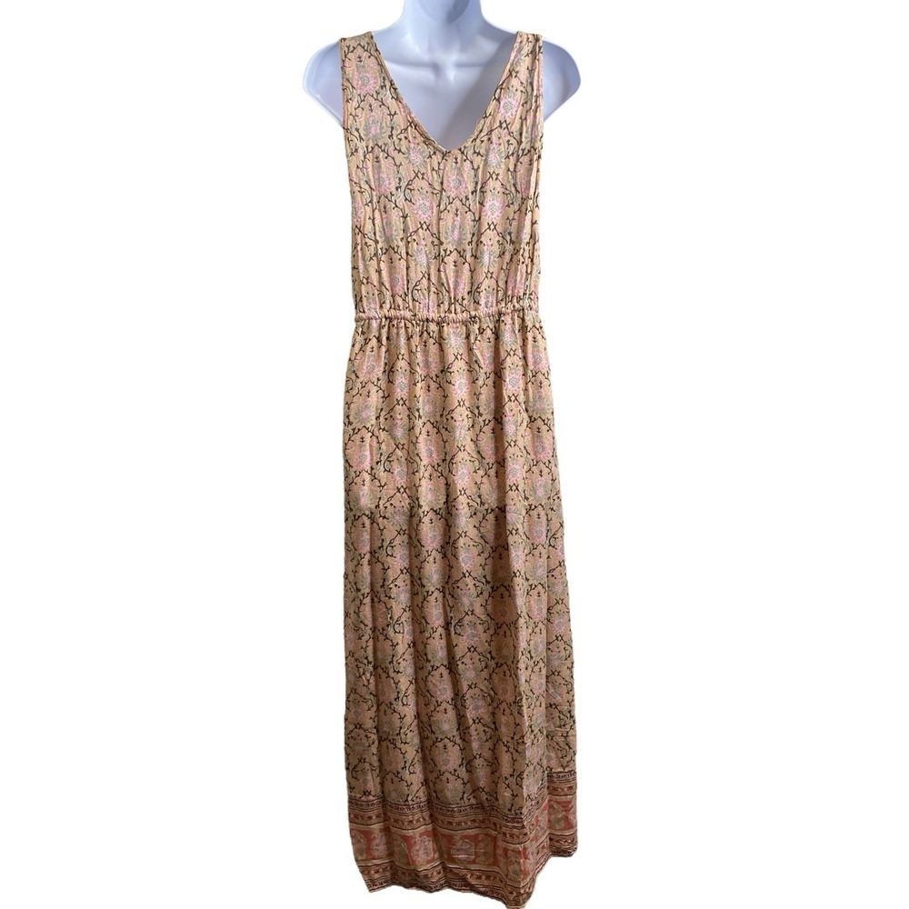Lucky Brand Women's Floral Boho Maxi Dress Size S Boho Hippie Festival Flowy - Picture 2 of 12